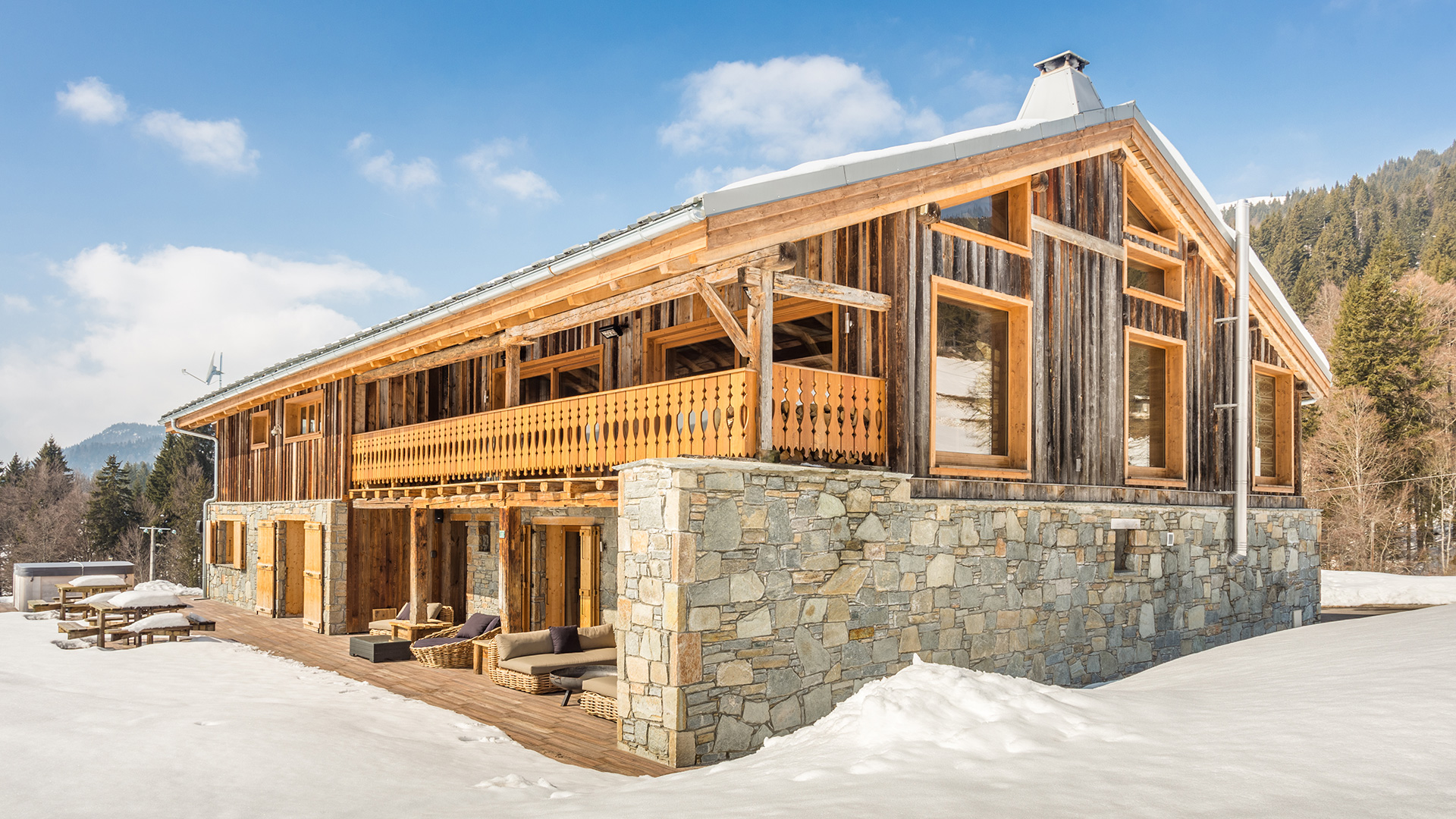 Chalets an der Skipiste