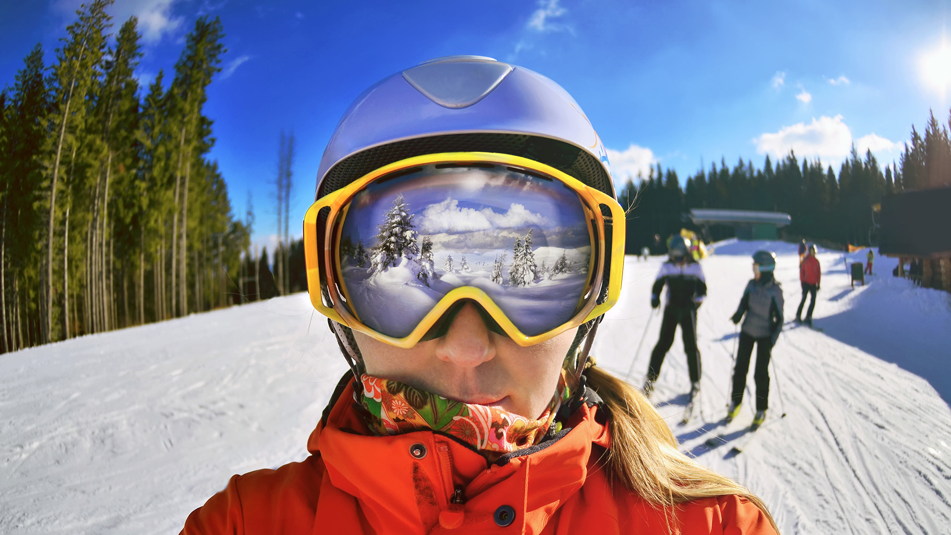 Selfie beim Skiurlaub